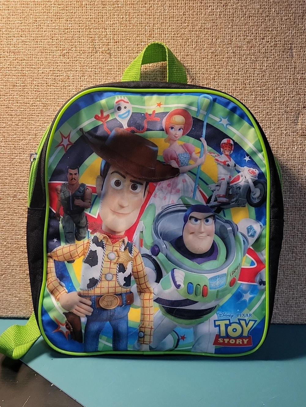 Disney Toy Story Kids Backpack - Green, Blue, Yellow